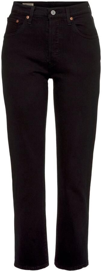 Levi's Zwarte effen jeans met ritssluiting en knoopsluiting Black Dames - Foto 11