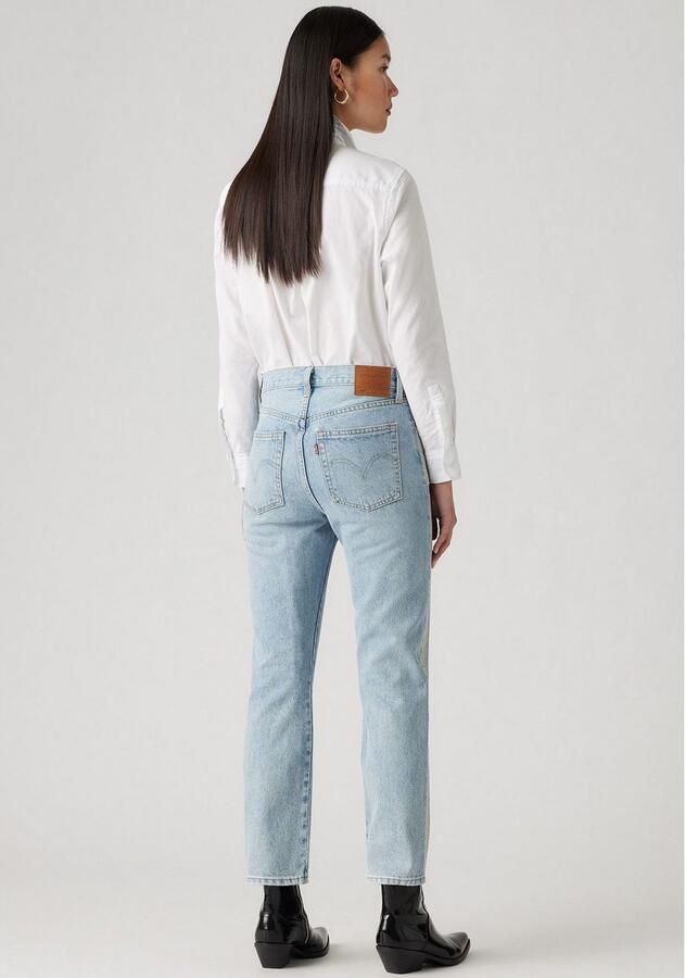 Levi's 7 8 jeans 501 CROP met glinsterende details aan de zijnaad - Foto 2