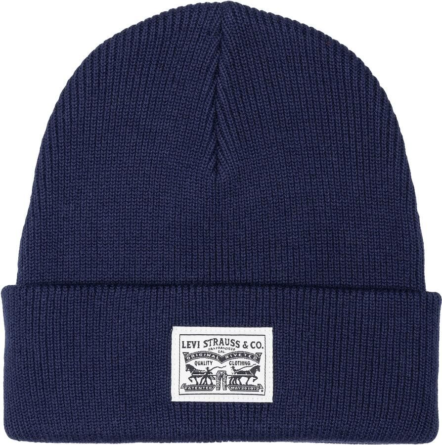 Levi's Beanie met labelpatch model 'BACKPATCH'