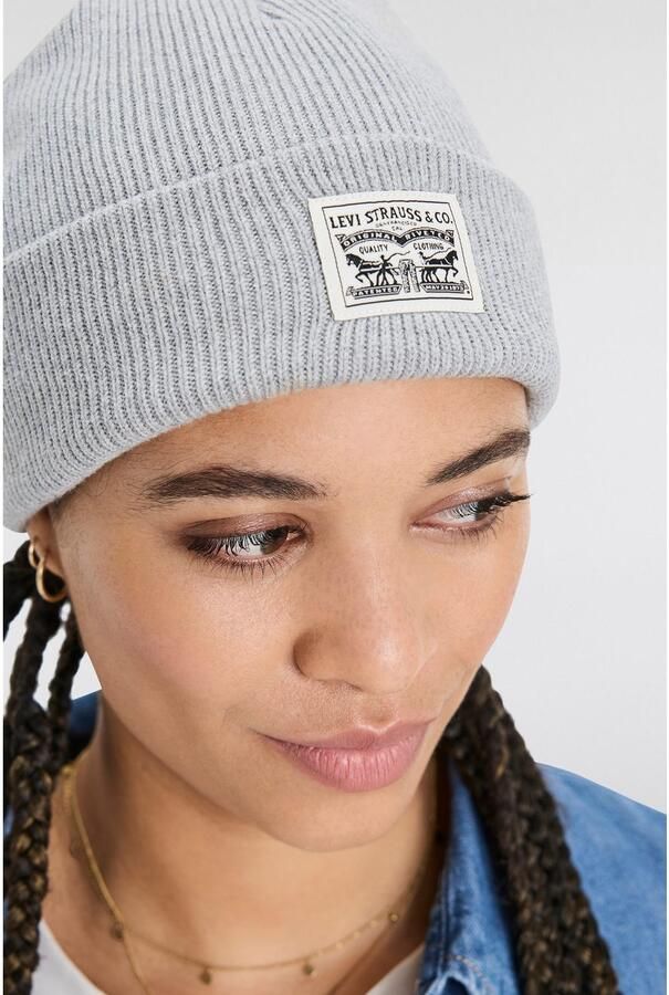 Levi's Beanie met labelpatch model 'BACKPATCH' - Foto 3