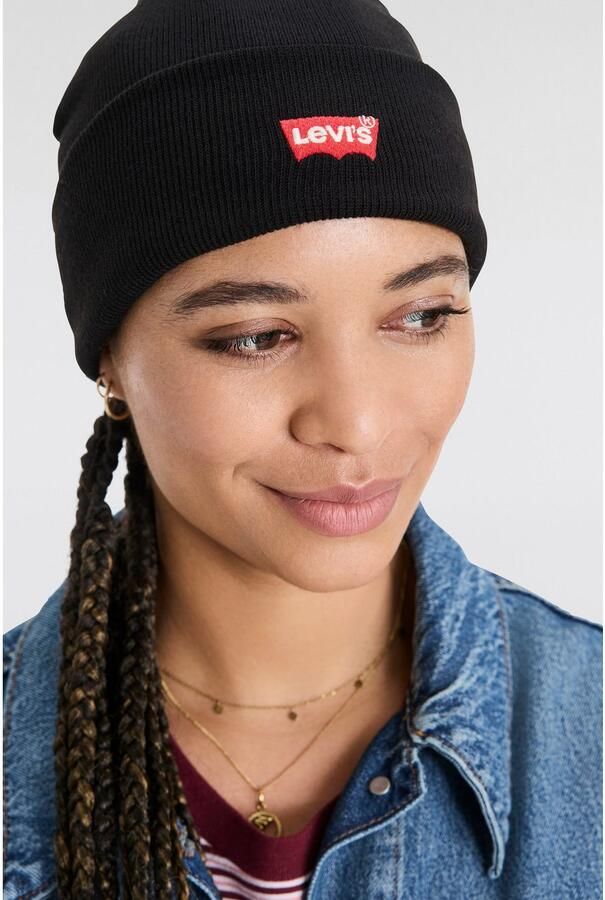 Levi's Elegante Zwarte Pet met Geborduurd Logo Black Unisex - Foto 4
