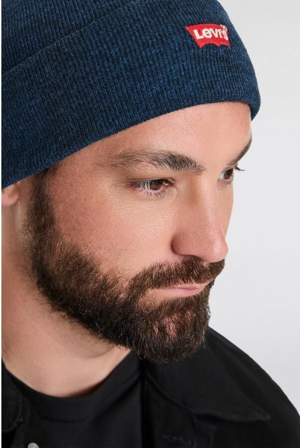 Levi's Blauwe Acryl Hoeden & Mutsen Geborduurd Logo Blue Unisex - Foto 4