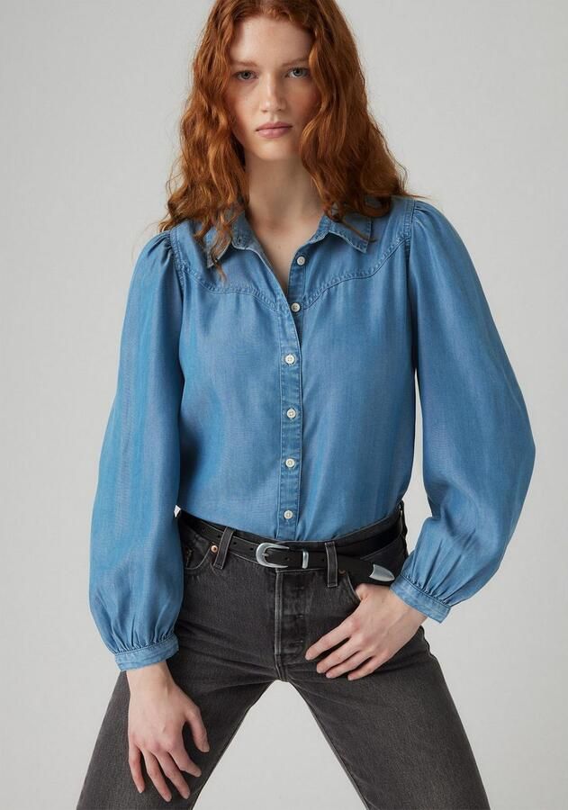 Levi's Blouse met lange mouwen Met pofmouwen - Foto 4
