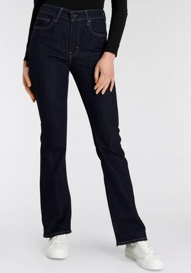 Levi's 725 high waist bootcut jeans dark blue denim - Foto 12