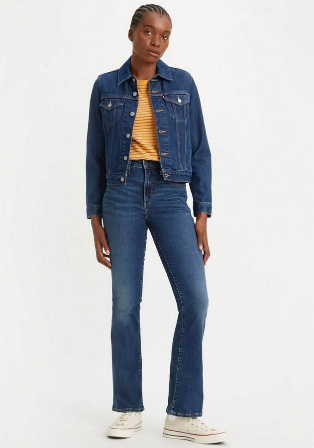 Levi's 725 high waist bootcut jeans dark blue denim - Foto 11