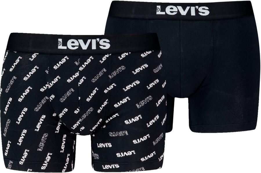 Levi's Boxershort met elastische band met label in een set van 2 stuks model 'LOGO' - Foto 6