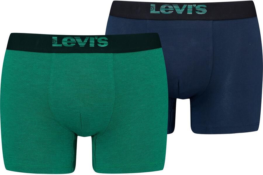 Levi's Boxershort LEVIS MEN OPT ILL BOXER BRIEF ORG CO 2P Elastische logotailleband zonder opening (Set van 2) - Foto 5