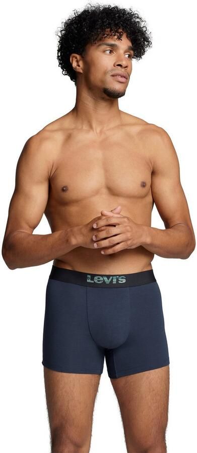 Levi's Boxershort LEVIS MEN OPT ILL BOXER BRIEF ORG CO 2P Elastische logotailleband zonder opening (Set van 2) - Foto 3
