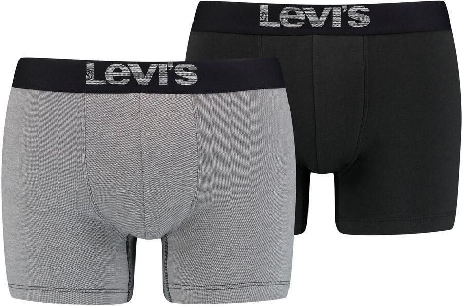 Levi's Boxershort LEVIS MEN OPT ILL BOXER BRIEF ORG CO 2P (Set van 2) - Foto 2