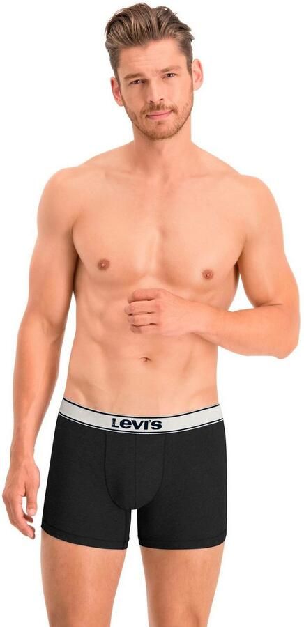 Levi's Boxershort LEVIS MEN VNTG HTR BOXER BRIEF ORG CO 2P (2 stuks Set van 2) - Foto 4