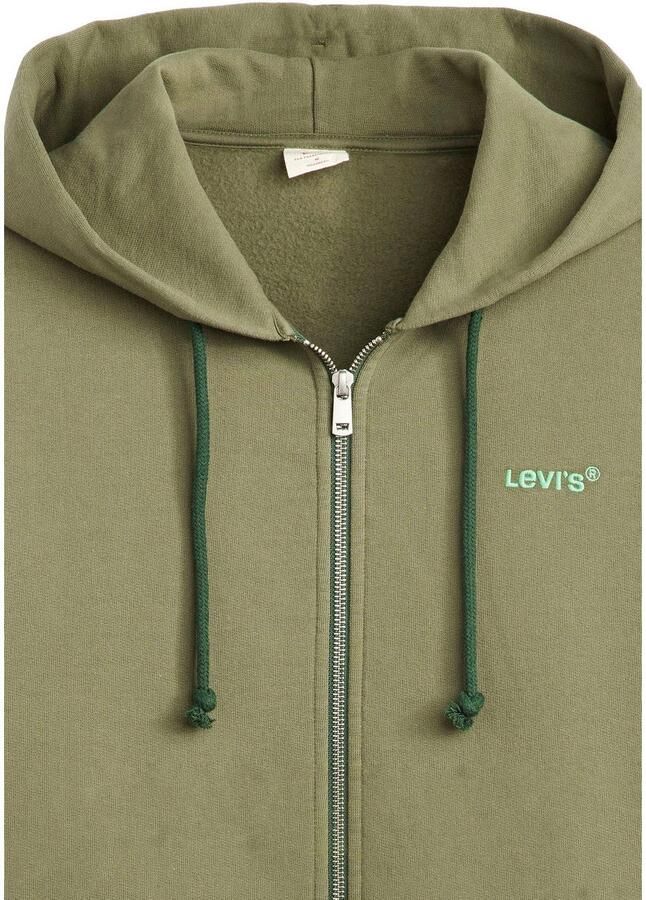 Levi's Capuchonsweatvest met logoborduursel - Foto 2