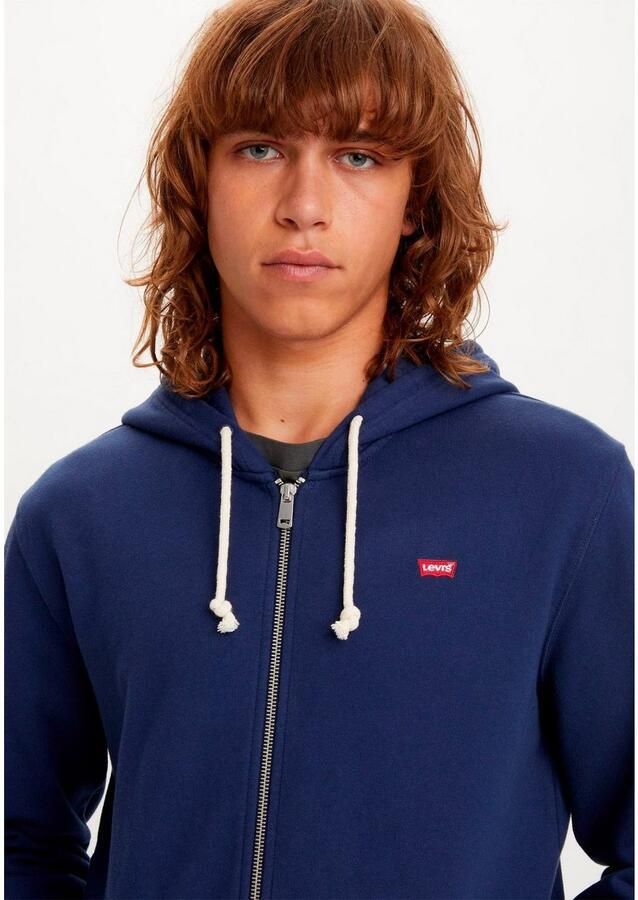 Levi's Capuchonsweatvest NEW ORIGINAL ZIP UP met logo-borduring en kangoeroezak - Foto 4