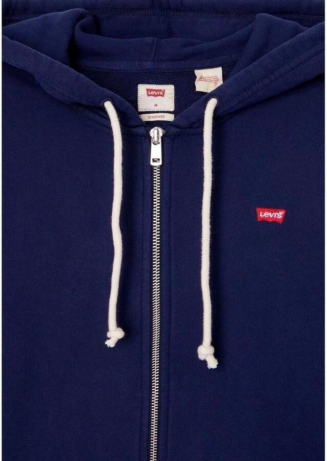 Levi's Capuchonsweatvest NEW ORIGINAL ZIP UP met logo-borduring en kangoeroezak - Foto 5