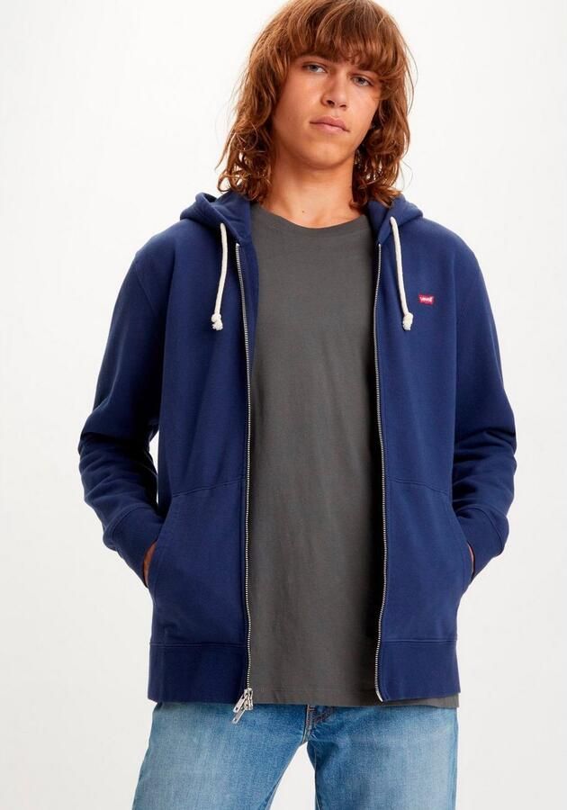 Levi's Capuchonsweatvest NEW ORIGINAL ZIP UP met logo-borduring en kangoeroezak - Foto 13
