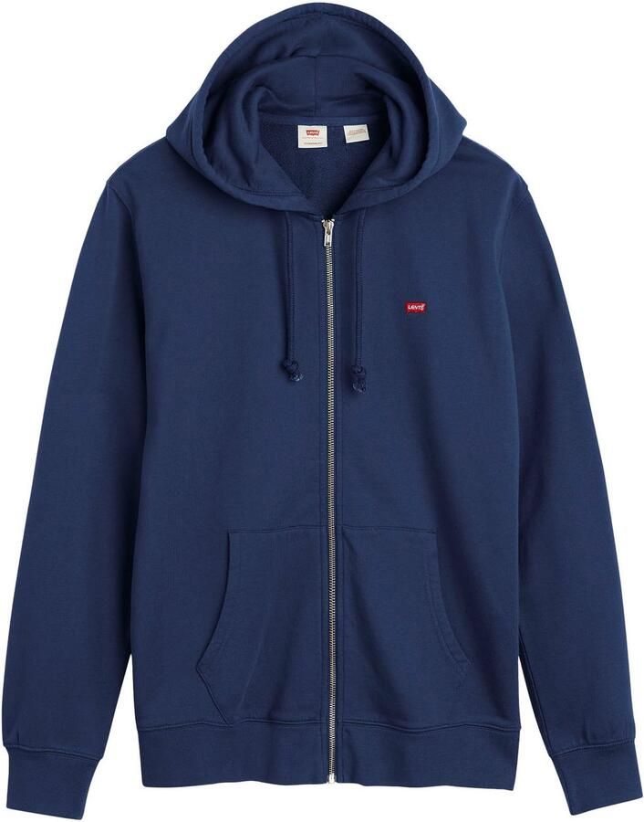 Levi's Capuchonsweatvest NEW ORIGINAL ZIP UP met logo-borduring en kangoeroezak - Foto 3