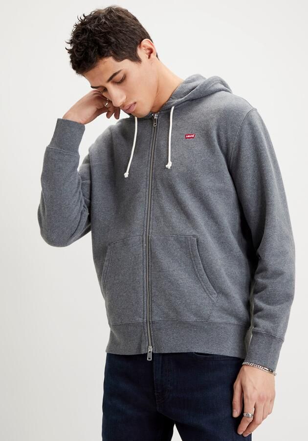 Levi's Capuchonsweatvest NEW ORIGINAL ZIP UP met logo-borduring en kangoeroezak - Foto 5