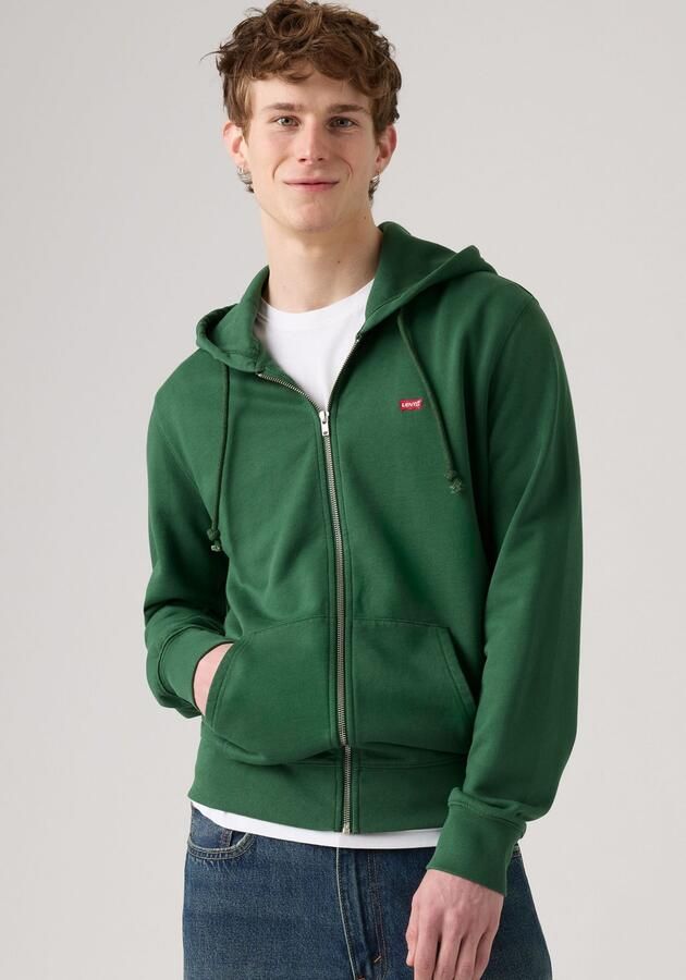 Levi's Capuchonsweatvest NEW ORIGINAL ZIP UP met logo-borduring en kangoeroezak - Foto 5