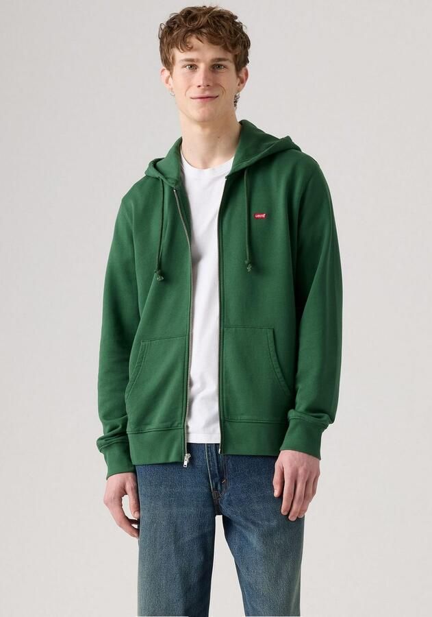 Levi's Capuchonsweatvest NEW ORIGINAL ZIP UP met logo-borduring en kangoeroezak - Foto 3