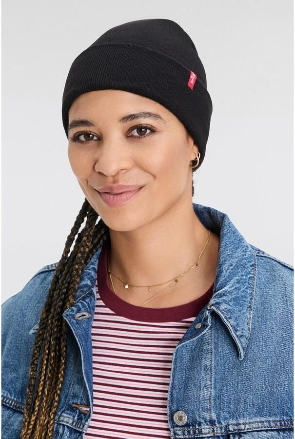 Levi's Beanie met labelpatch model 'SLOUCHY RED TAB' - Foto 5