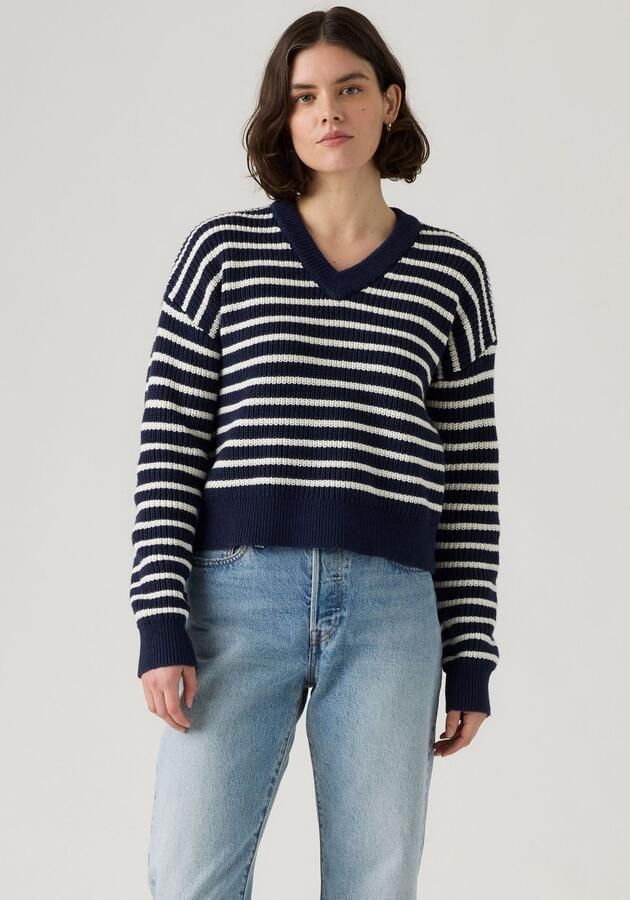 Levi's Gebreide trui REESE VNECK SWEAT - Foto 6