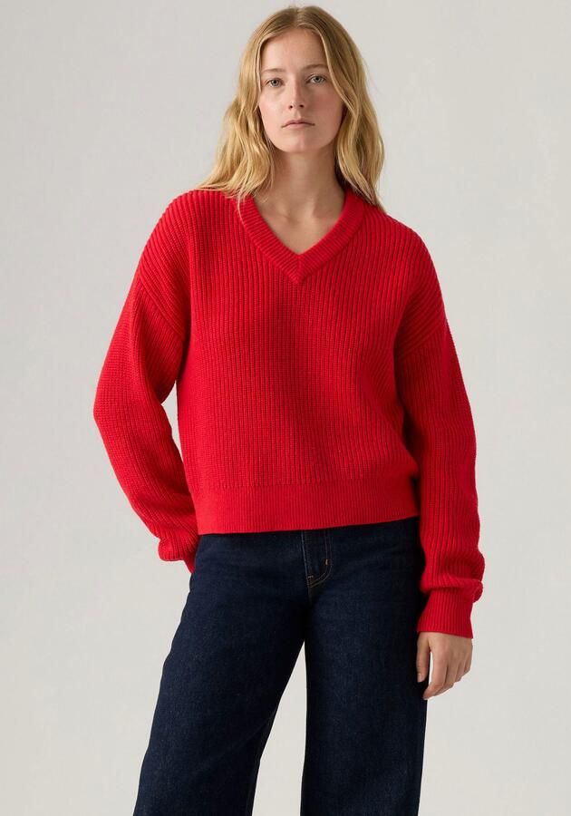 Levi's Gebreide trui REESE VNECK SWEAT - Foto 6