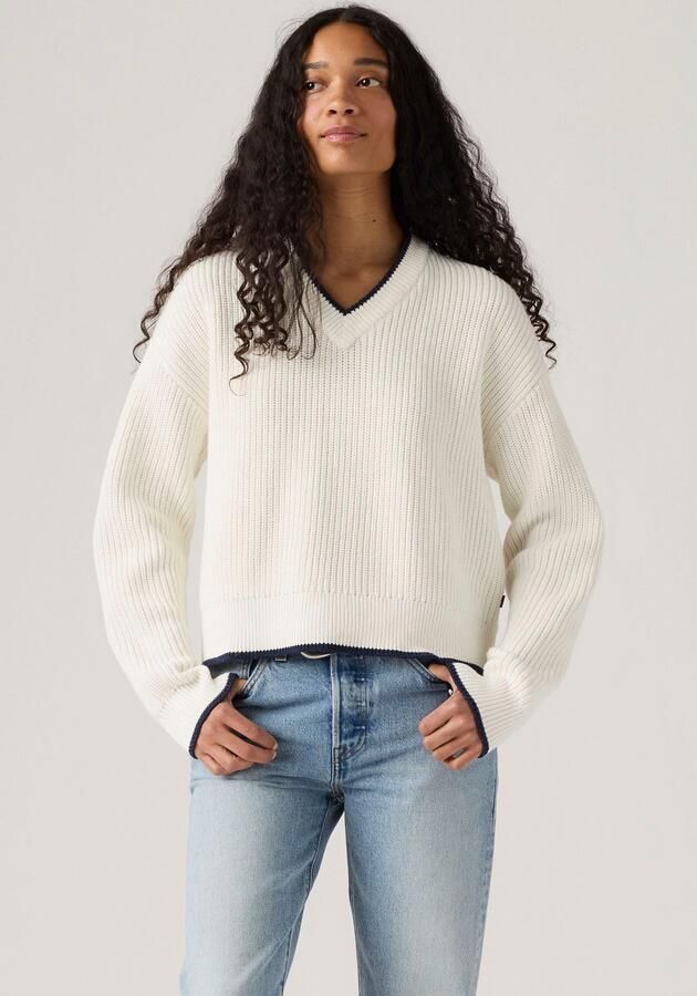 Levi's Gebreide trui REESE VNECK SWEAT - Foto 6