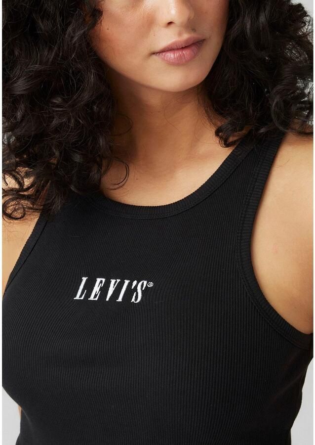 Levi's Geribde tanktop GRAPHIC GEMINI met logo-borduurwerk en structuur-look - Foto 2