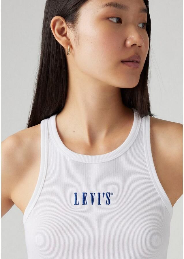 Levi's Geribde tanktop GRAPHIC GEMINI met logo-borduurwerk en structuur-look