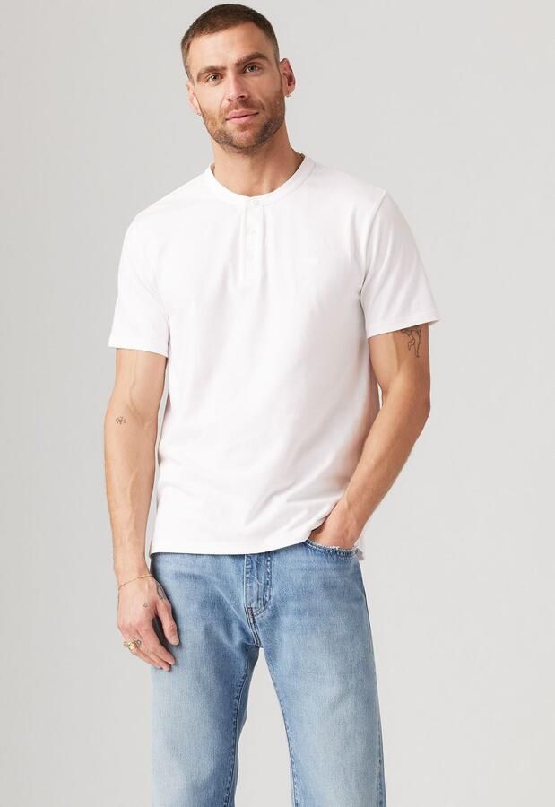 Levi's Henleyshirt met geborduurd logo - Foto 6