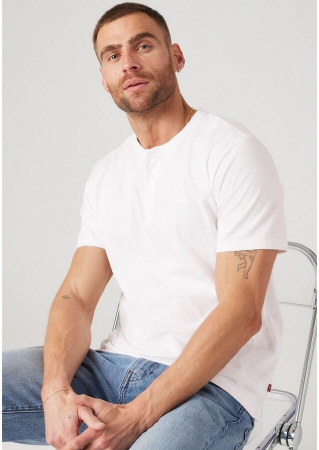 Levi's Henleyshirt met geborduurd logo - Foto 2