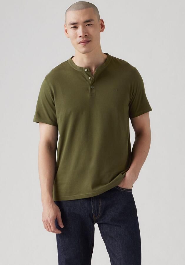 Levi's Henleyshirt met geborduurd logo - Foto 6