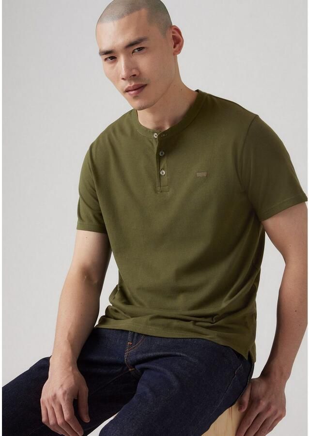 Levi's Henleyshirt met geborduurd logo - Foto 2