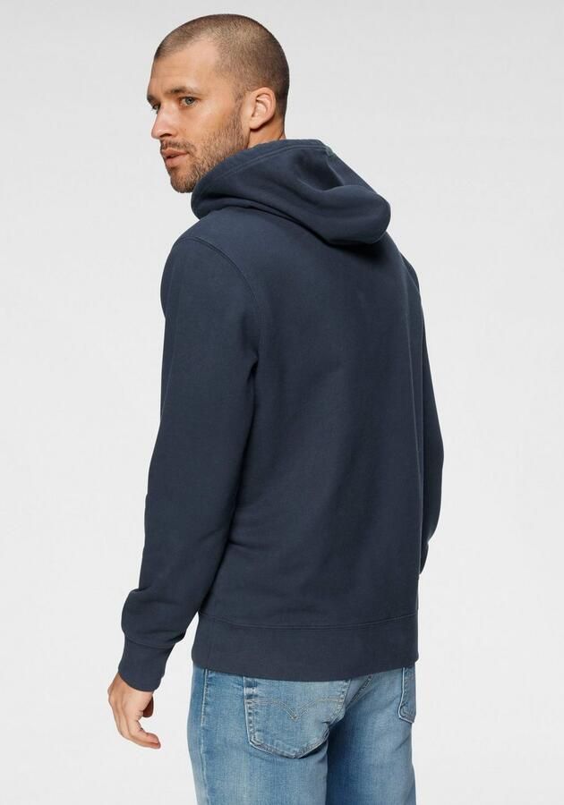 Levi's Blauwe Katoenen Trui Langemouw Ronde Hals Logo Sweatshirt Blue Heren - Foto 7