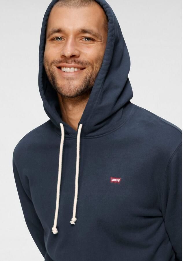 Levi's Blauwe Katoenen Trui Langemouw Ronde Hals Logo Sweatshirt Blue Heren - Foto 5