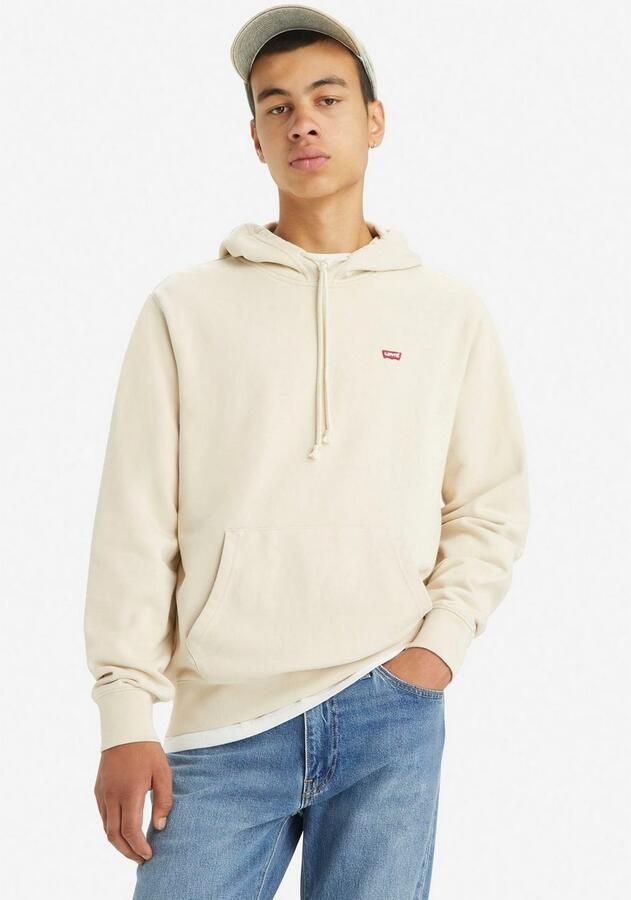 Levi's Essential Hoodie New Original Housemark Beige Heren - Foto 4
