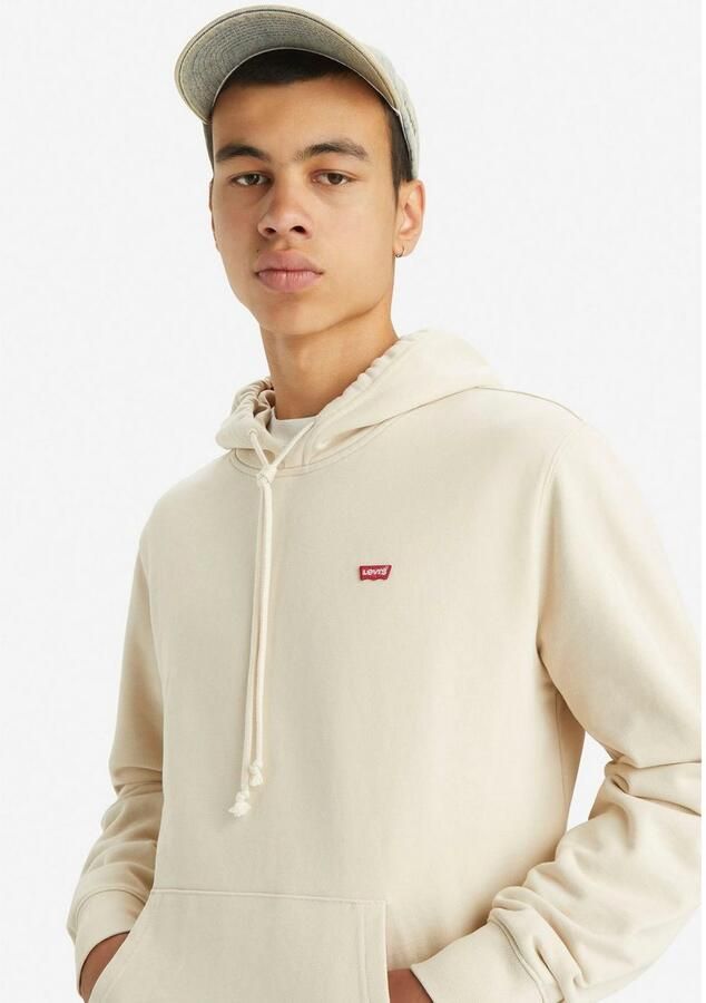Levi's Essential Hoodie New Original Housemark Beige Heren - Foto 3