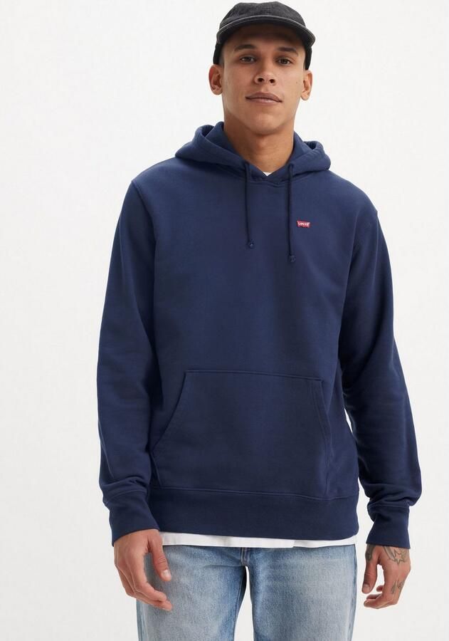 Levi's Blauwe Katoenen Trui Langemouw Ronde Hals Logo Sweatshirt Blue Heren - Foto 7