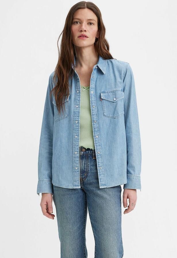 Levi's Jeans blouse ESSENTIAL WESTERN met borstzakken met drukknopen - Foto 6