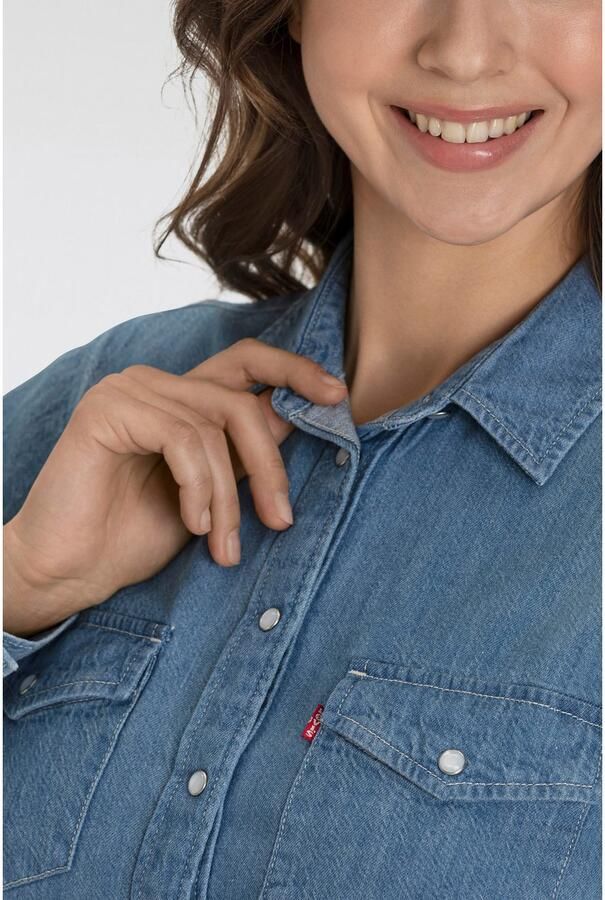 Levi's Jeans blouse ESSENTIAL WESTERN met borstzakken met drukknopen - Foto 10