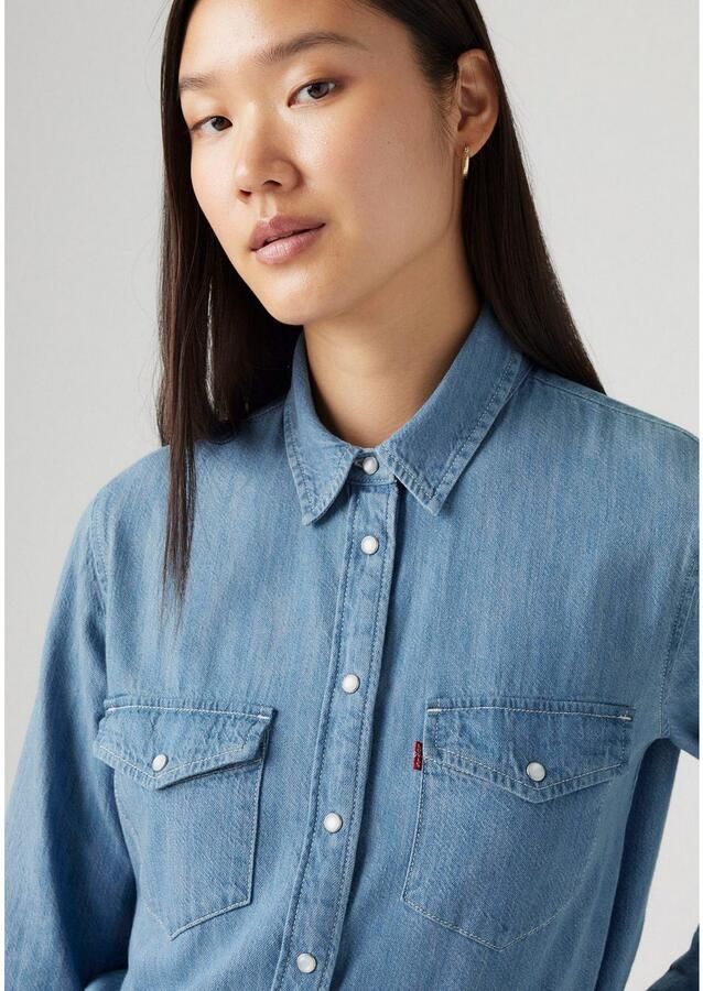 Levi's Jeans blouse ESSENTIAL WESTERN met borstzakken met drukknopen - Foto 5