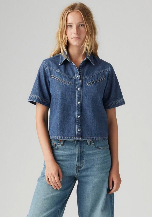 Levi's Jeans blouse RINOA kort met drukknopen - Foto 6