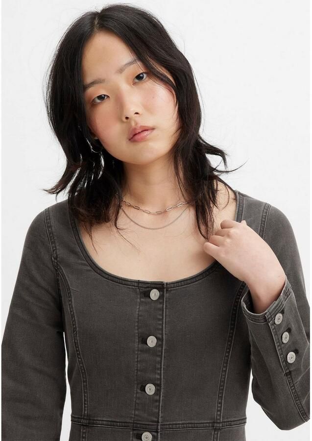 Levi's Jeansjurk met knoopsluiting model 'VEDA' - Foto 3