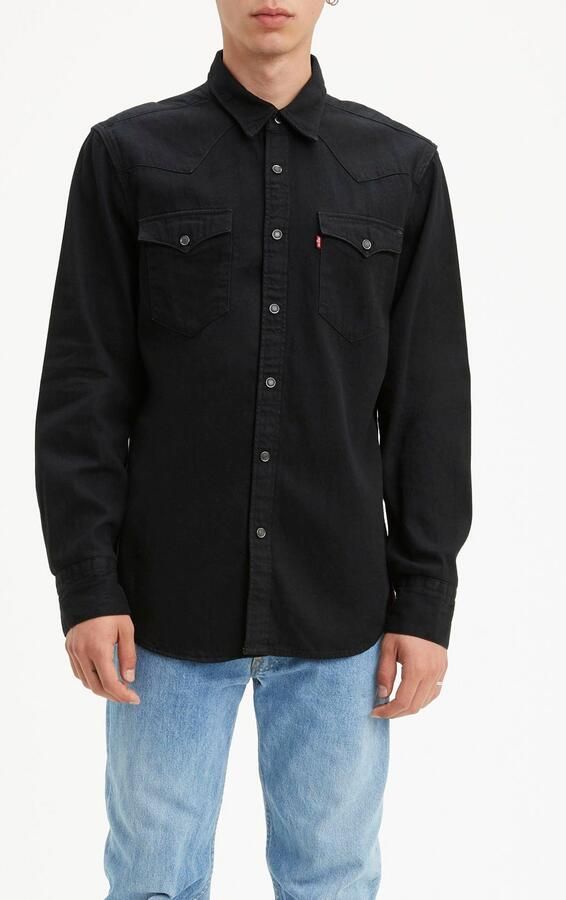 Levi's regular fit denim overhemd Barstow Western marble black - Foto 9