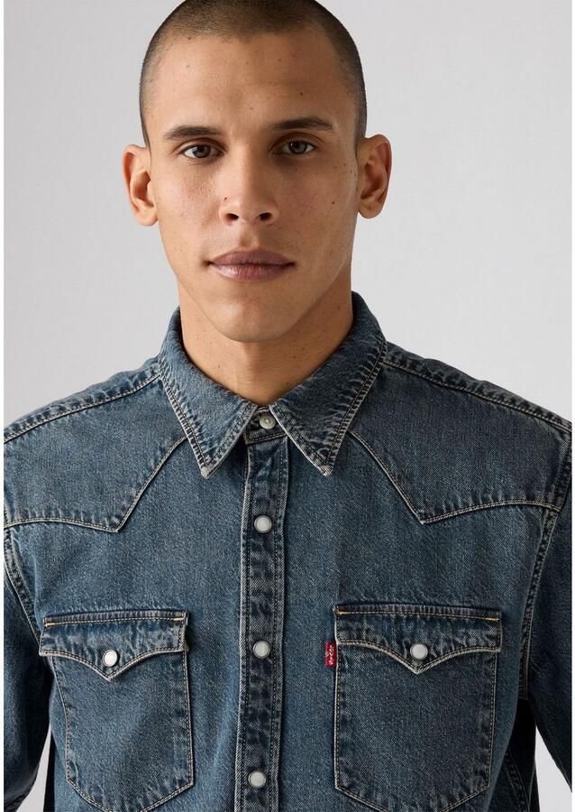 Levi's Regular fit jeansoverhemd met borstzakken en labeldetail - Foto 2