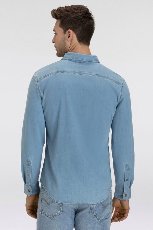 Levi's Jeans overhemd LS BATTERY HM SHIRT SLIM van onderhoudsvriendelijke katoenmix - Foto 6