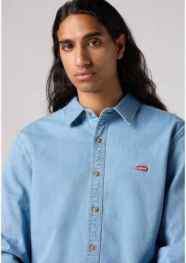 Levi's Jeans overhemd LS BATTERY HM SHIRT SLIM van onderhoudsvriendelijke katoenmix