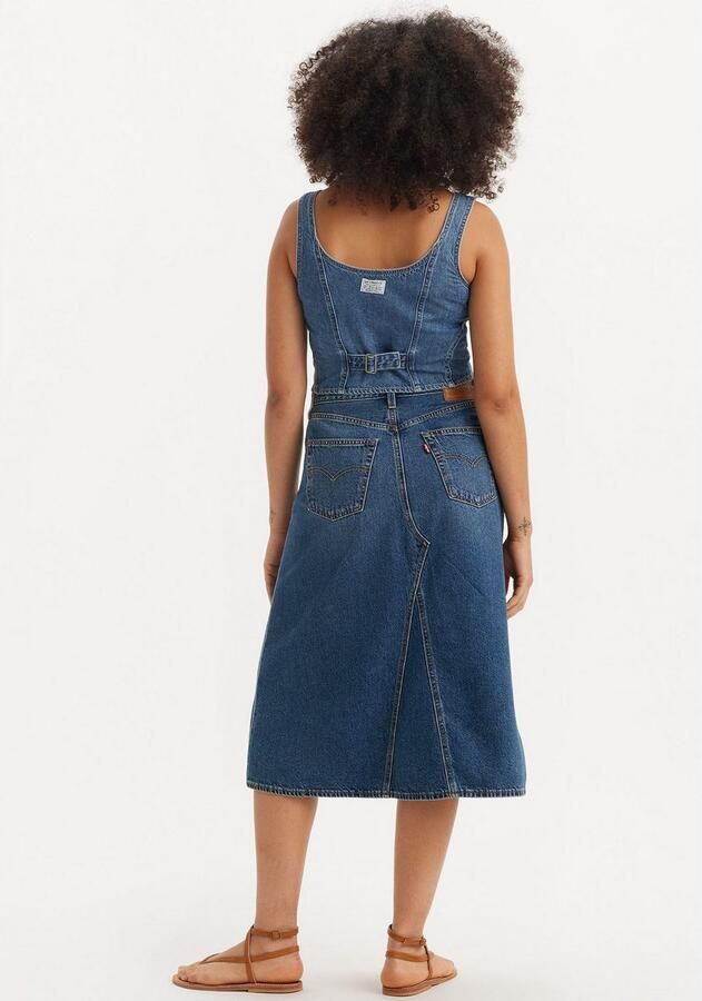 Levi's Jeans rok HR A LINE DECON SKIRT in trendy midi-lengte met rafelige rand - Foto 2
