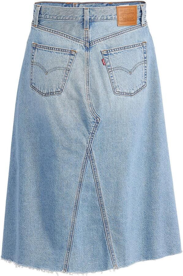 Levi's Jeans rok HR A LINE DECON SKIRT in trendy midi-lengte met rafelige rand - Foto 9