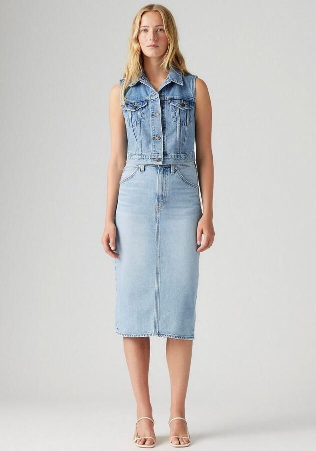 Levi's Rok Levis HR BACK SLIT SKIRT - Foto 3