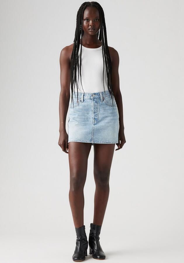 Levi's Jeans rok ICON SKIRT met glinsterende details aan de zijnaad - Foto 6